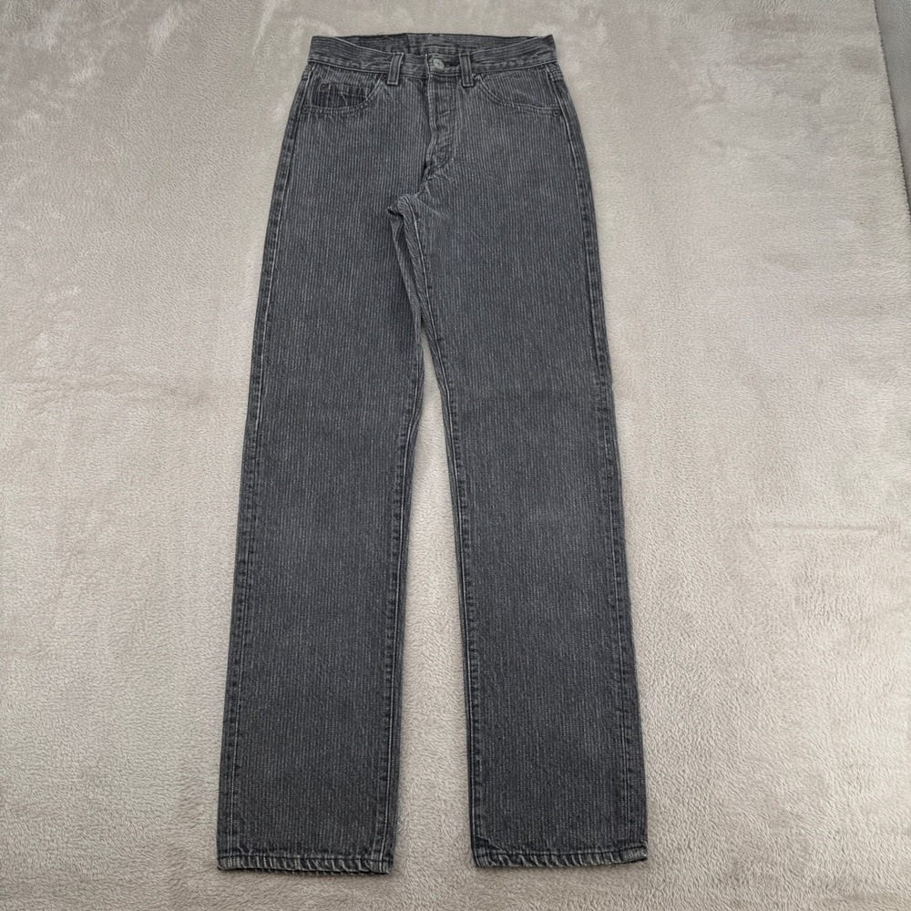 Vintage 90s Levis 501 Corduroy Jeans Womens 27x32 Gray Straight Leg Red Tab‎